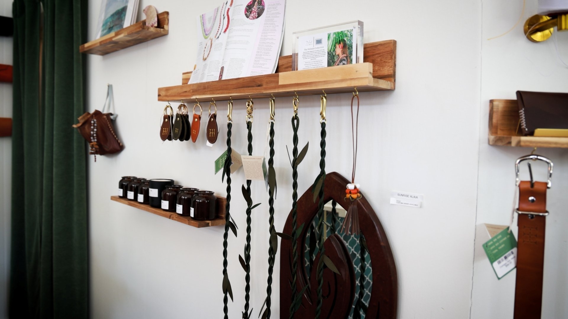 Hook and Hide leather lei