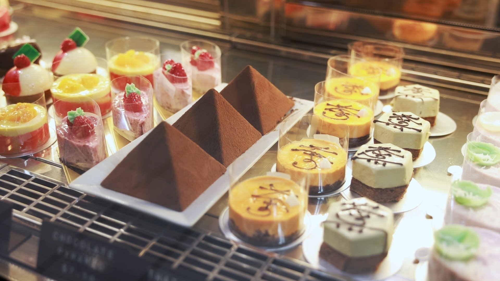 Tiny Pyramid desserts